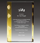 크리스탈 상패  [JW042-01]