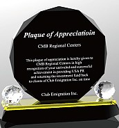 블랙 크리스탈 상패  [JW084-03]