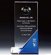 WHITE 크리스탈 상패  [JW143-03]