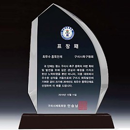 WHITE 크리스탈 상패  [JW137-06]