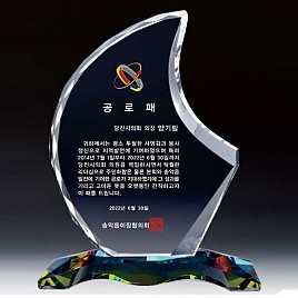 WHITE 크리스탈 상패  [JW139-03]