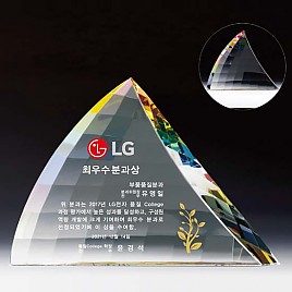 WHITE 크리스탈 상패  [JW142-08]