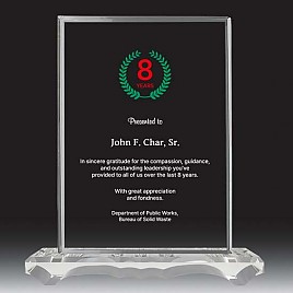 크리스탈 상패  [JW169-02]