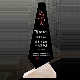 크리스탈 & 원목 상패  [JW020-02]