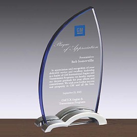 금속조합 크리스탈 상패  [JW104-09]