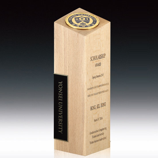 원목 메탈레이저 상패  [JW249-02]