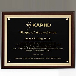 나무 수지 상패  [JW227-03]