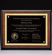 원목 메탈레이저 상패  [JW254-02]