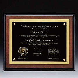 원목 메탈레이저 상패  [JW254-02]