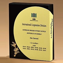 BLACK 크리스탈 상패  [JW277-04]