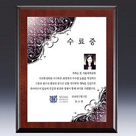 천연옥 나무 상패  [JW317-07]