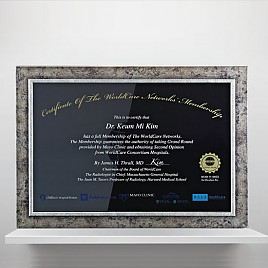 흑경 상패 (특허등록, 실용신안)  [JW213-01]