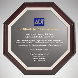 흑경 상패 (특허등록, 실용신안)  [JW216-06]