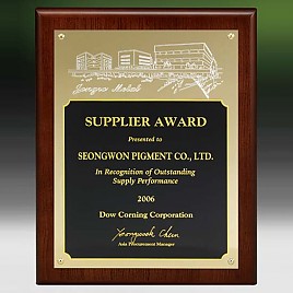 메탈포토·레이저 & CNC조각 상패  [JW266-03]