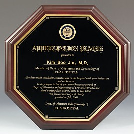 나무 수지 상패  [JW227-01]