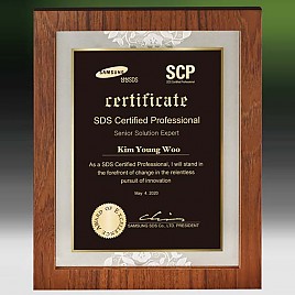 메탈포토·레이저 & CNC조각 상패  [JW258-01]