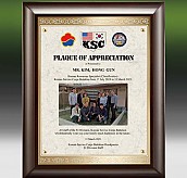 메탈포토·레이저 & CNC조각 상패  [JW263-07]