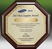 메탈포토·레이저 & CNC조각 상패  [JW265-06]