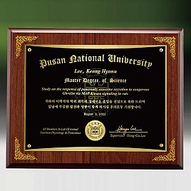 메탈포토·레이저 & CNC조각 상패  [JW266-02]