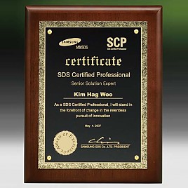 메탈포토·레이저 & CNC조각 상패  [JW266-06]