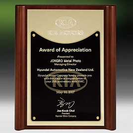 메탈포토·레이저 & CNC조각 상패  [JW270-03]