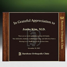 메탈포토·레이저 & CNC조각 상패  [JW270-04]