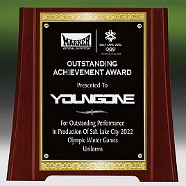 메탈포토·레이저 & CNC조각 상패  [JW270-08]