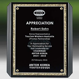 메탈포토·레이저 & CNC조각 상패  [JW271-02]