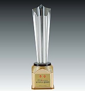 크리스탈 금속 트로피  [JW366-03]
