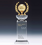 크리스탈 금속 트로피  [JW344-04]