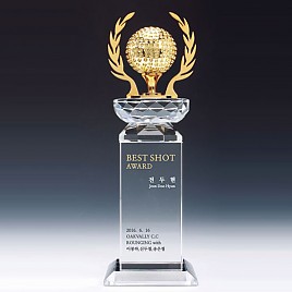 크리스탈 금속 트로피  [JW344-04]