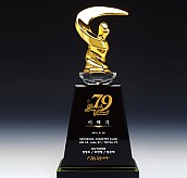 크리스탈 금속 트로피  [JW345-02]