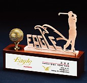 원목 금속 수공예 트로피  [JW428-02]