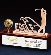 원목 금속 수공예 트로피  [JW428-02]