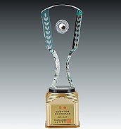 크리스탈 금속 트로피  [JW366-04]