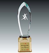 크리스탈 금속 트로피  [JW366-05]