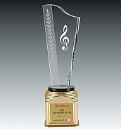 크리스탈 금속 트로피  [JW366-06]