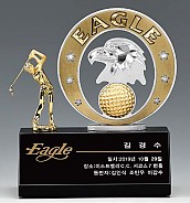 크리스탈 & 금속CNC조각 트로피  [JW423-05]