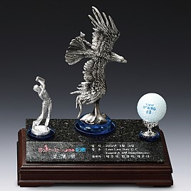 금속 골드 천연옥 트로피  [JW396-04]