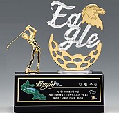 크리스탈 & 금속CNC조각 트로피  [JW422-02]