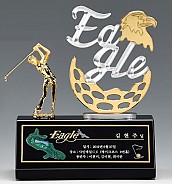 크리스탈 & 금속CNC조각 트로피  [JW422-02]