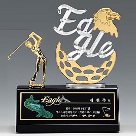 크리스탈 & 금속CNC조각 트로피  [JW422-02]