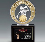 크리스탈 & 금속CNC조각 트로피  [JW423-04]