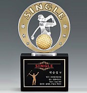 크리스탈 & 금속CNC조각 트로피  [JW423-04]