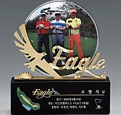 크리스탈 & 금속CNC조각 트로피  [JW426-01]